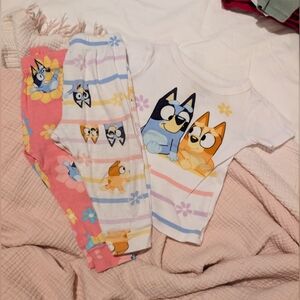 Bluey Pajama Top And Bottoms